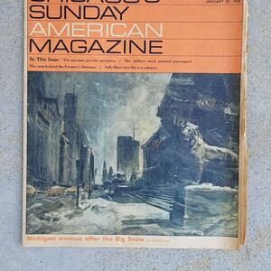 Vtg January 26, 1968 Chicago's Sunday American Magazine
